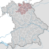 Lage der Stadt Coburg in Bayern