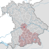 Lage der Stadt Ingolstadt in Bayern