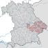 Lage der Stadt Passau in Bayern
