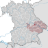 Lage der Stadt Straubing in Bayern