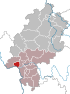 Lage der Stadt Wiesbaden in Hessen