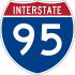 Interstate 95 marker