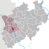 Lage der Stadt Düsseldorf in Nordrhein-Westfalen