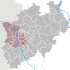 Lage der Stadt Solingen in Nordrhein-Westfalen
