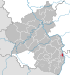 Lage der Stadt Ludwigshafen am Rhein in Rheinland-Pfalz