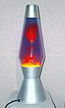 D. Lava lamp with interaction between dissimilar liquids; water and liquid wax