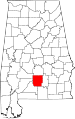 State map highlighting Butler County