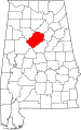 State map highlighting Jefferson County