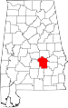 State map highlighting Montgomery County