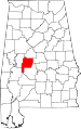 State map highlighting Perry County