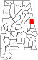 State map highlighting Randolph County