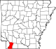 State map highlighting Lafayette County
