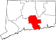 State map highlighting Middlesex County