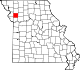 A state map highlighting Clinton County in the northwestern part of the state.