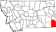 State map highlighting Carter County