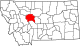 State map highlighting Cascade County