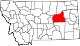 State map highlighting Garfield County