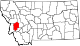 State map highlighting Granite County