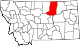 State map highlighting Phillips County