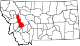 State map highlighting Powell County