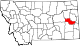 State map highlighting Prairie County