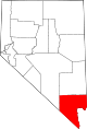 State map highlighting Clark County