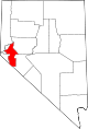 State map highlighting Lyon County