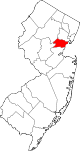 State map highlighting Union County