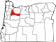 State map highlighting Marion County