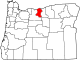 State map highlighting Sherman County