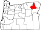 State map highlighting Union County