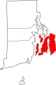State map highlighting Newport County