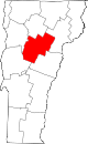 State map highlighting Washington County