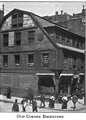 Drawing of the Old Corner Bookstore in the 1800s