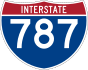 Interstate 787 marker