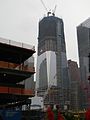 One World Trade Center on June 1, 2011. The tower's steel is up to the 68th floor.