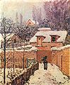 Alfred Sisley, Louveciennes in the snow