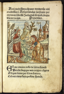 Aesopus moralisatus , 1485