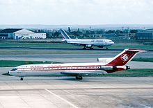 Boeing 727-200 al Air Algérie în septembrie 1981