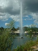 The fountain in Le Gardon d'Alès river.