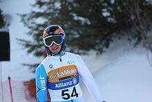 Alexy Bugaev bei einem Skiwettbewerb im Jahr 2013.