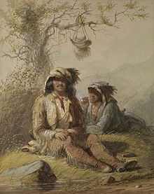 Dos tramperos , (Alfred Jacob Miller, hacia 1858)