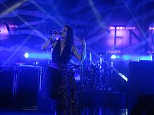 Lee tritt 2011 im Rahmen der "Evanescence"-Tournee im Konzert auf.