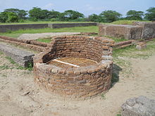 An old well and the drainage channels of the city