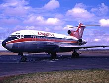 Ansett B727 i Terminal 2 i 1970  