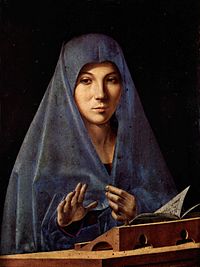 Antonello da Messina malede denne madonna i oliemaling i 1470'erne