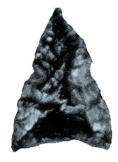 Obsidiaan pijlpunt.  
