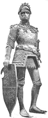 Statue von König Artus, Hofkirche, Innsbruck, entworfen von Albrecht Dürer und gegossen von Peter Vischer d.Ä., in den 1520er Jahren