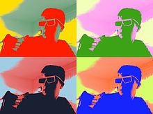 Exemple d'un style graphique très utilisé par Andy Warhol
