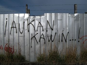 Testo Mapudungun che significa "Riunione a sorpresa".